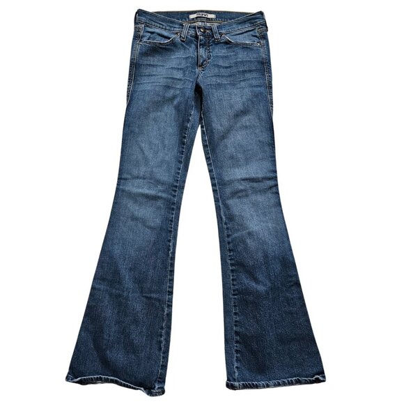 Mavi 596 Marie Flare Sexy Low Rise Slim Jeans, Women's 27/32 Blue Wash - Picture 1 of 11
